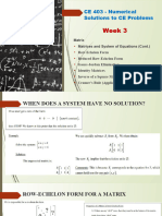 Week 3: CE 403 - Numerical Solutions To CE Problems