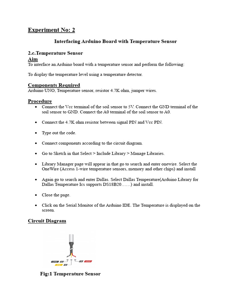 Temperature Sensor Pdf