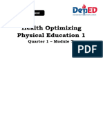 Health Optimizing Physical Education 1: Quarter 1 - Module 7
