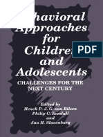 Henck Van Bilsen et al. (Eds.) - Behavioral approaches for children and adolescents