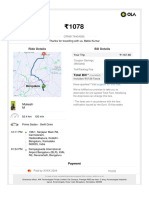 OlaCabs Invoice