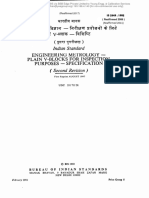 FT$ TV? PM% - FS!RF+ (FTT 5 R W) : Engineeringmetrology-Plainv-Blocksforinspection Purposes - Specification