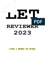 Final Edited Life & Works of Rizal Reviewer 2023