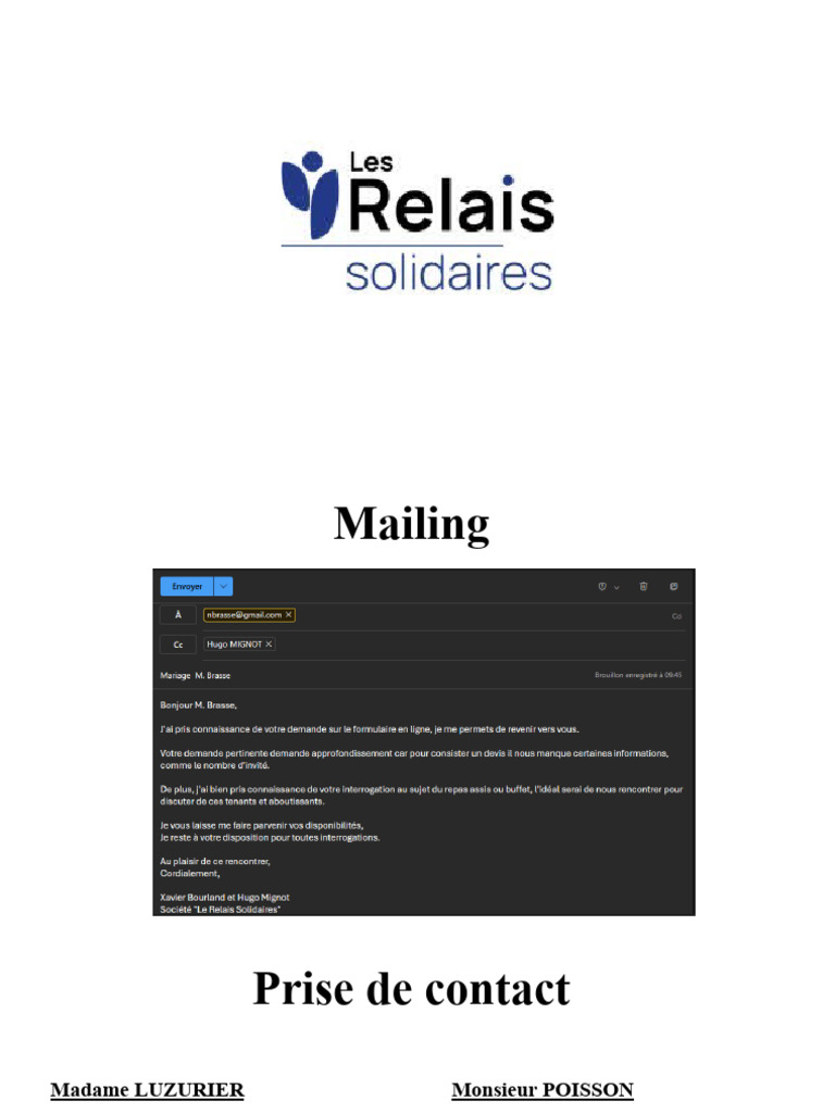 Prise de contact efficace en entreprise | PDF
