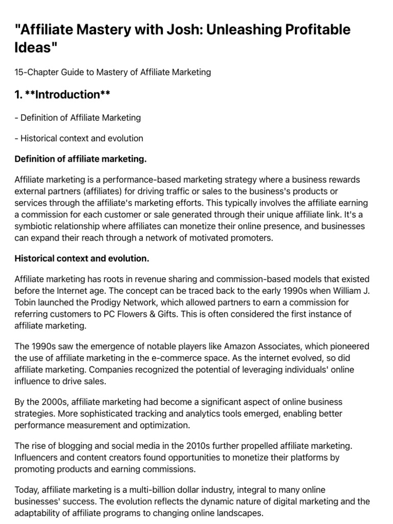 Affiliate Pdf Search Engine Optimization Affiliate Marketing