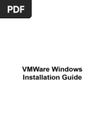 VMWare Windows Installation Guide