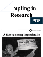 Sampling in Research