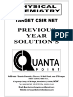 Target Csir Net: Previous Year Solution'S