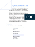 Envizi L4 POX - Managing Accrual Preferences