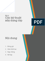 OOP - Bai04 (Vi) - Cac Ky Thuat Xay Dung Lop