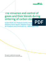 Influence and Control of Gases and Blends During Sintering of Carbon Steel Parts
