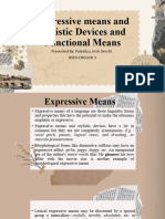 Expressive Means and Stylistic Devices