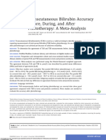 Transcutaneous Bilirubin Accuracy Metaanalisis