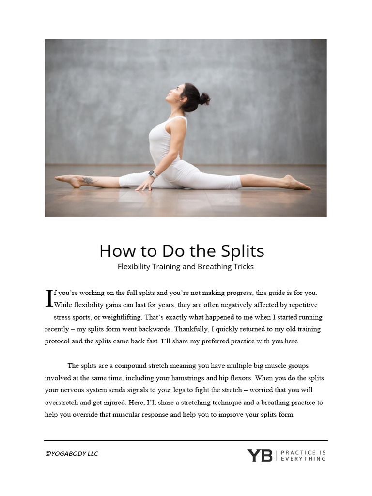 Yoga Body - Splits | PDF | Nervous System | Exhalation
