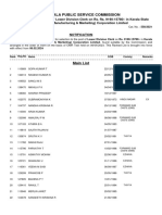 Bevco LD Rank List