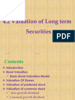 5.2 Valuation of Long term securities