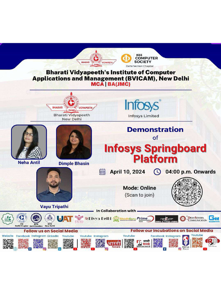 Demonstration of Infosys Springboard | PDF