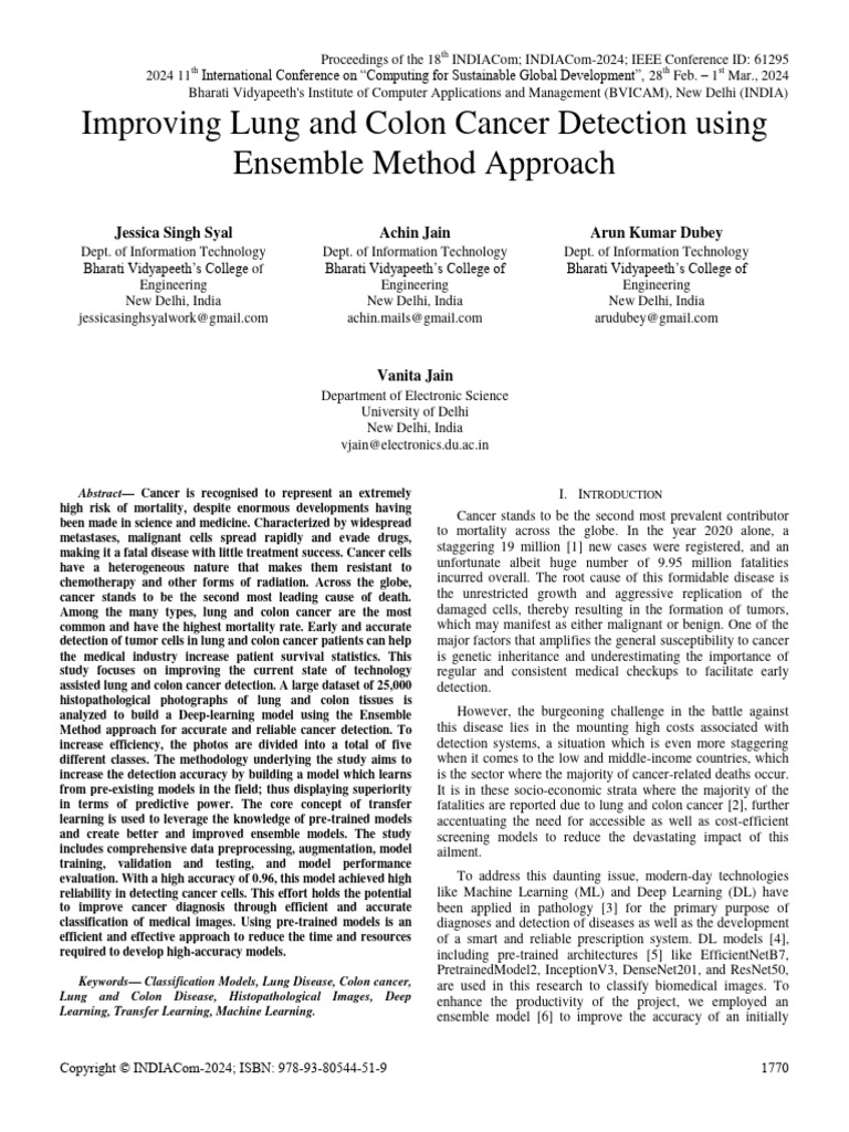Improving Lung and Colon Cancer Detection Using Ensemble Method ...