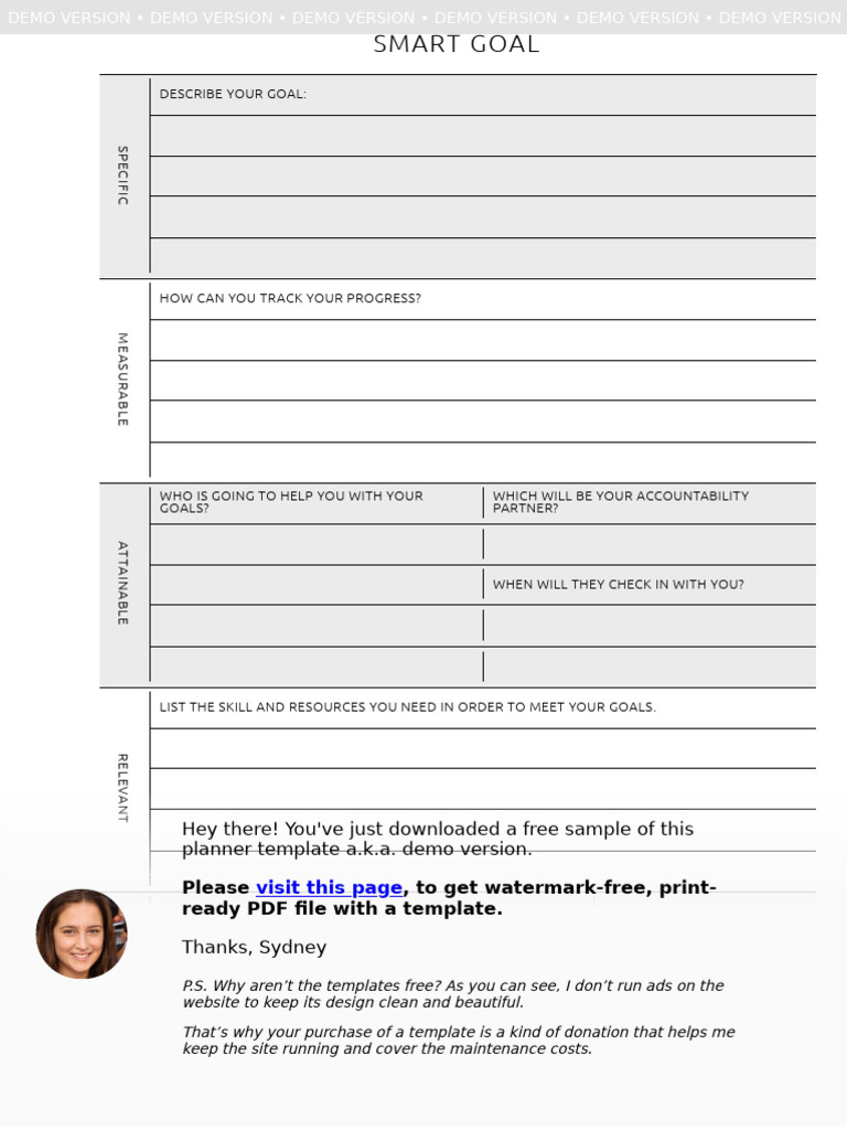 Personal SMART Goal Remarkable Vertical | PDF | Career & Growth | Business