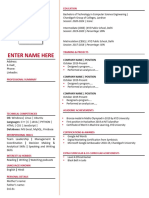 Sample Resume Format