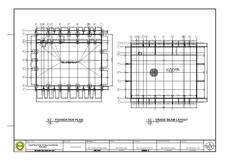 Multi-Purpose Building Construction Plans | PDF