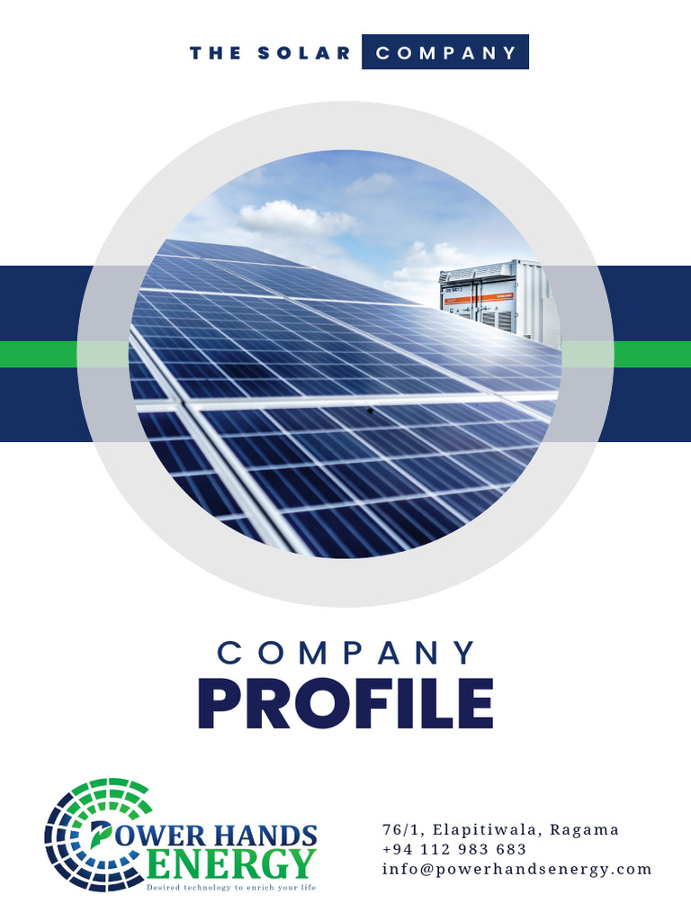 Power Hands Energy Company Profile Pdf Solar Power Photovoltaics