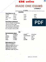 Reading Literacy Grade One