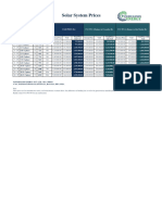 Solar System Price List - Dambulla AREA'S - New