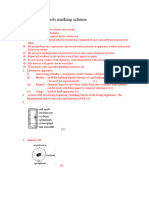 Form 1 Revision Tests Marking Scheme