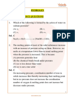 Jee Main Hydrogen Important Questions