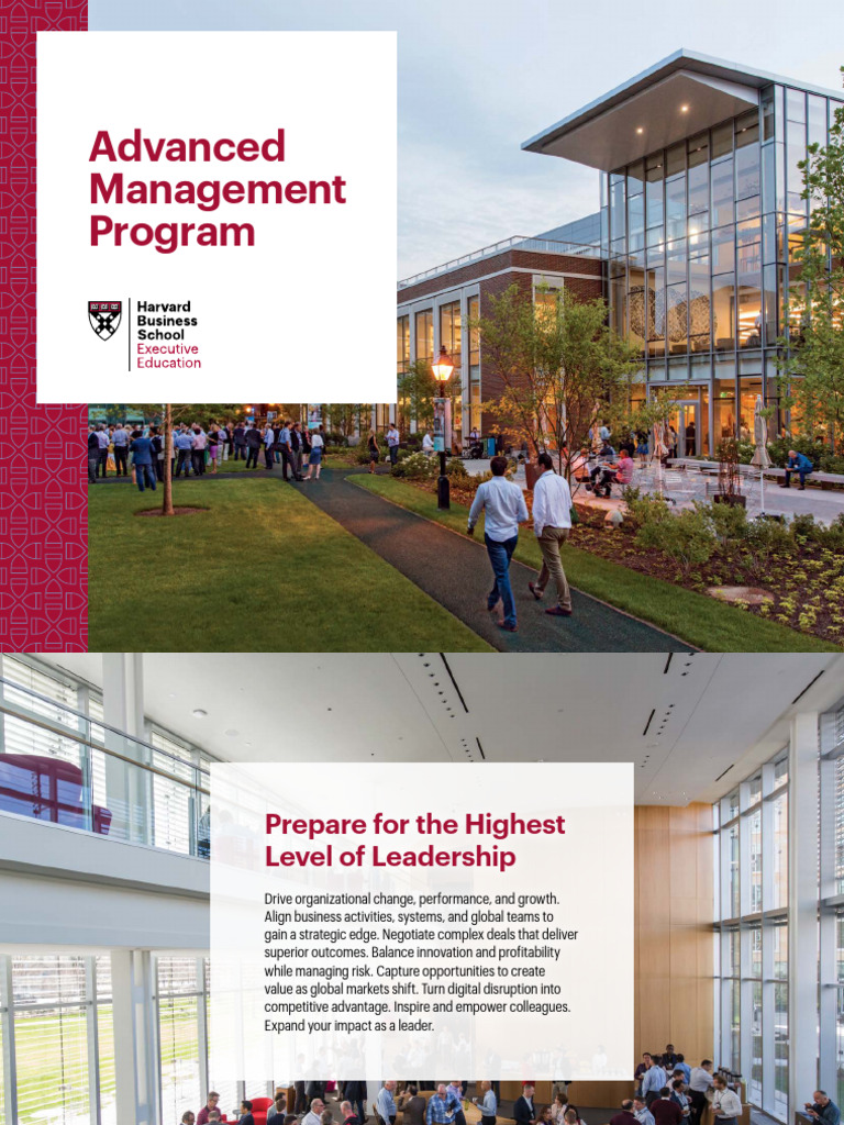 Advanced Management Program Overview | PDF | Discrimination | Negotiation