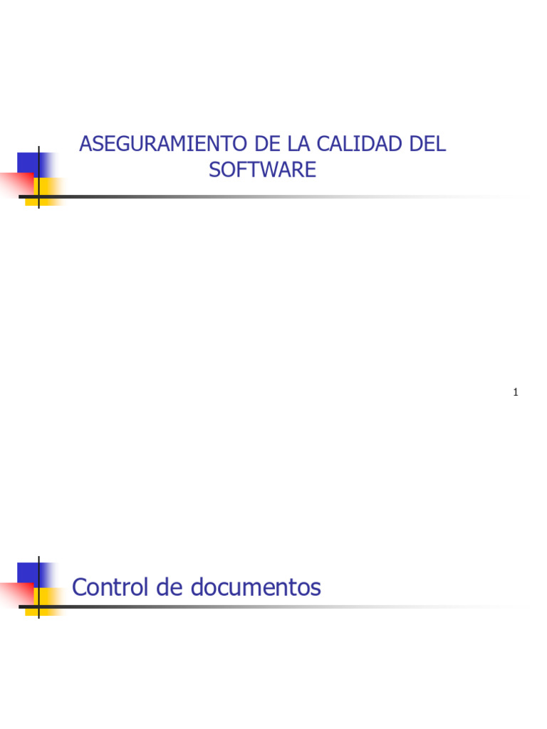 Unidad 3 - Documentation Control | PDF | Software | Calidad (comercial)