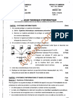 Epreuve Bac 2022 Informatique Theorique Série C D e Cameroun