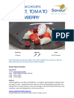 Antonio Bachour's Yogurt Tomato and Strawberry - Savour Online Classes