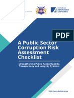 A Public Sector Risk Corruption Checklist