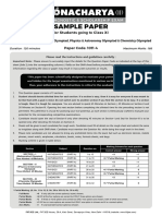 Dronacharya II 2024 Sample Paper Class Xi p4 PCM