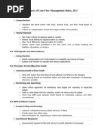 Summary of Case Flow Management Rules, 2017