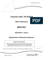 BNU1501 TL101 - 3 - 2024-Tutorial Letter 101