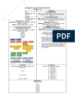 Final Lesson Plan in Multigrade Mathematics Grade 1 and 2