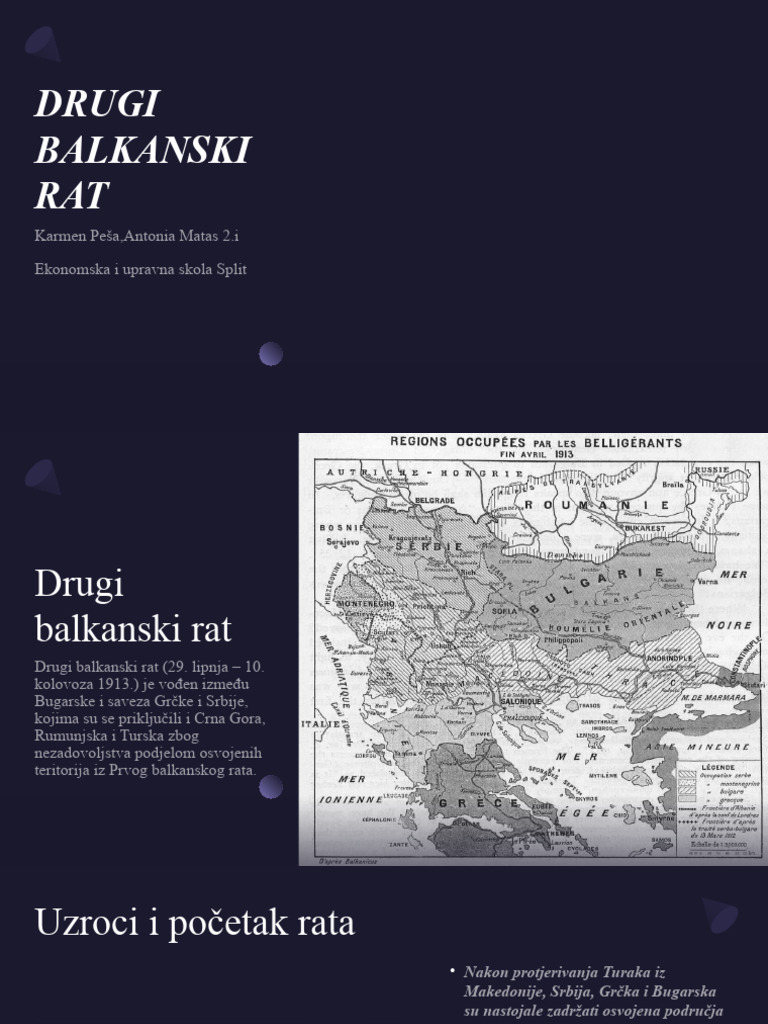Drugi balkanski rat 1 | PDF