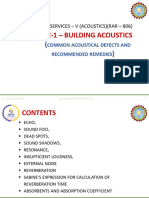Module-1-Common Acoustical Defectsand Recommended Remedies (Unit-2)