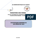 Statistiques Minieres Au 1er Semestre 2023