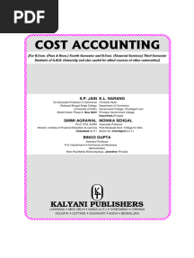 Cost Accounting B.com GND
