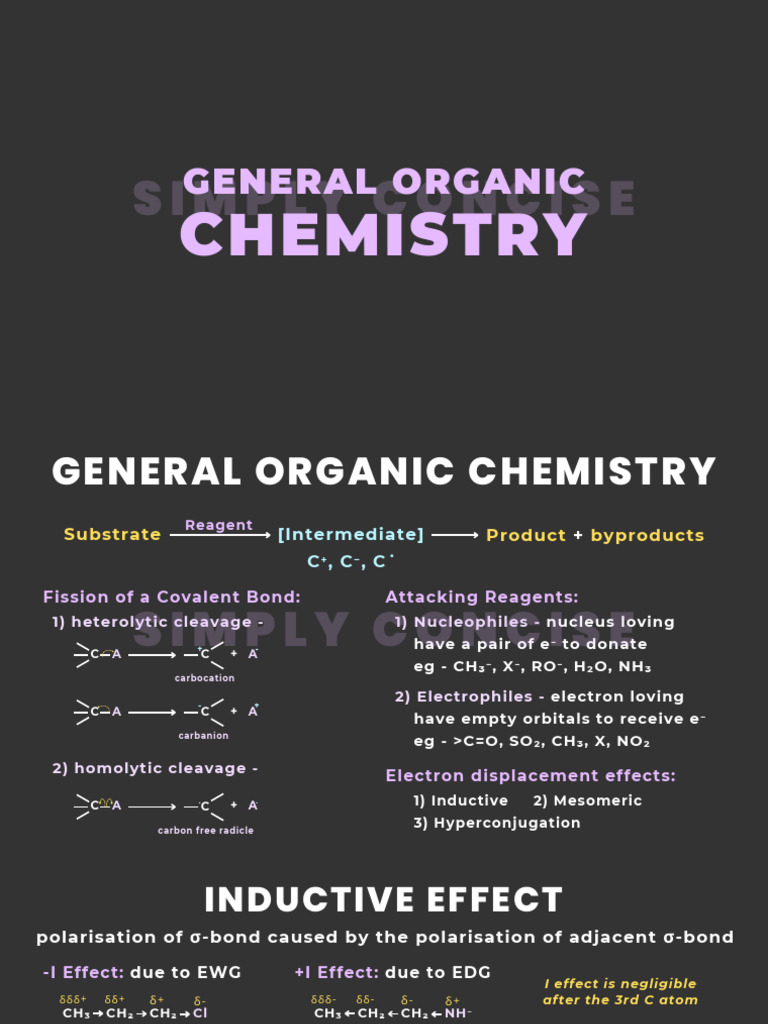 Organic Chemistry: Key Concepts Explained | PDF | Organic Chemistry ...