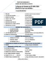 Programme Du 07 Avril 2024