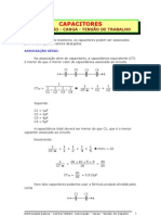 Capacitores - Associação, Carga e Tensão de Trabalho