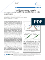 Identifying and Tracking Simulated Synaptic Inputs From Neuronal Firing: Insights From in Vitro Experiments