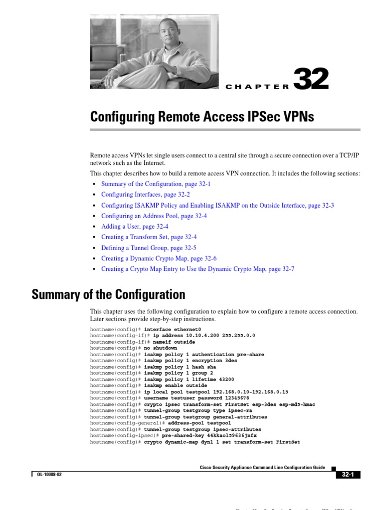 Cisco IPSec VPN Configuration Guide | PDF | Virtual Private Network |  Security Engineering