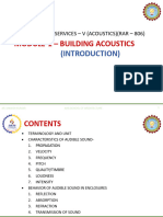 Module 1 Building Acoustics (Introduction) (Unit 1)