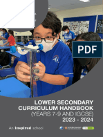 Lower Secondary Curriculum Handbook 2023-2024